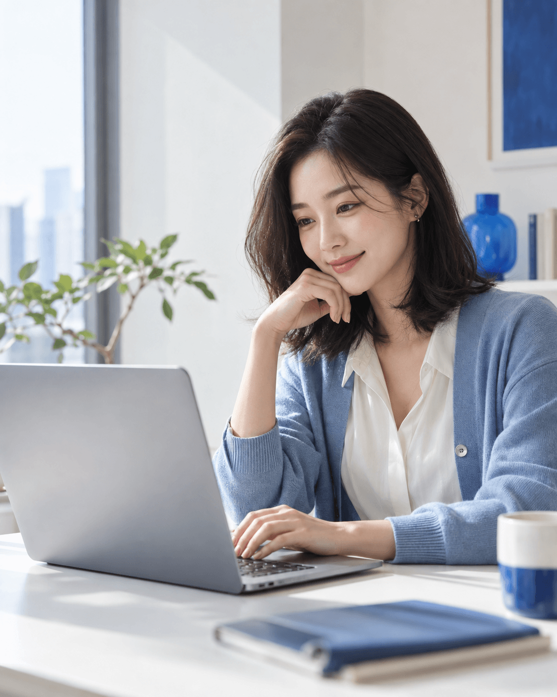 블로그 성과를 확인하는 콘텐츠 크리에이터